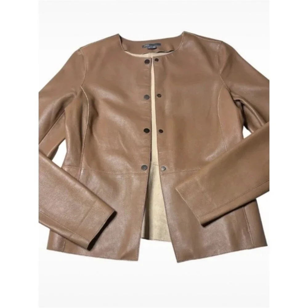 Vince women leather jacket Size S/P